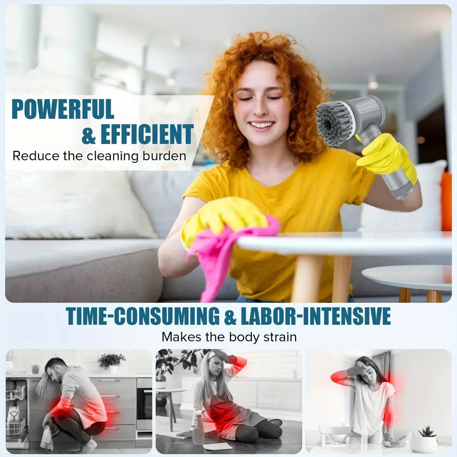 Handheld Electric Spin Scrubber