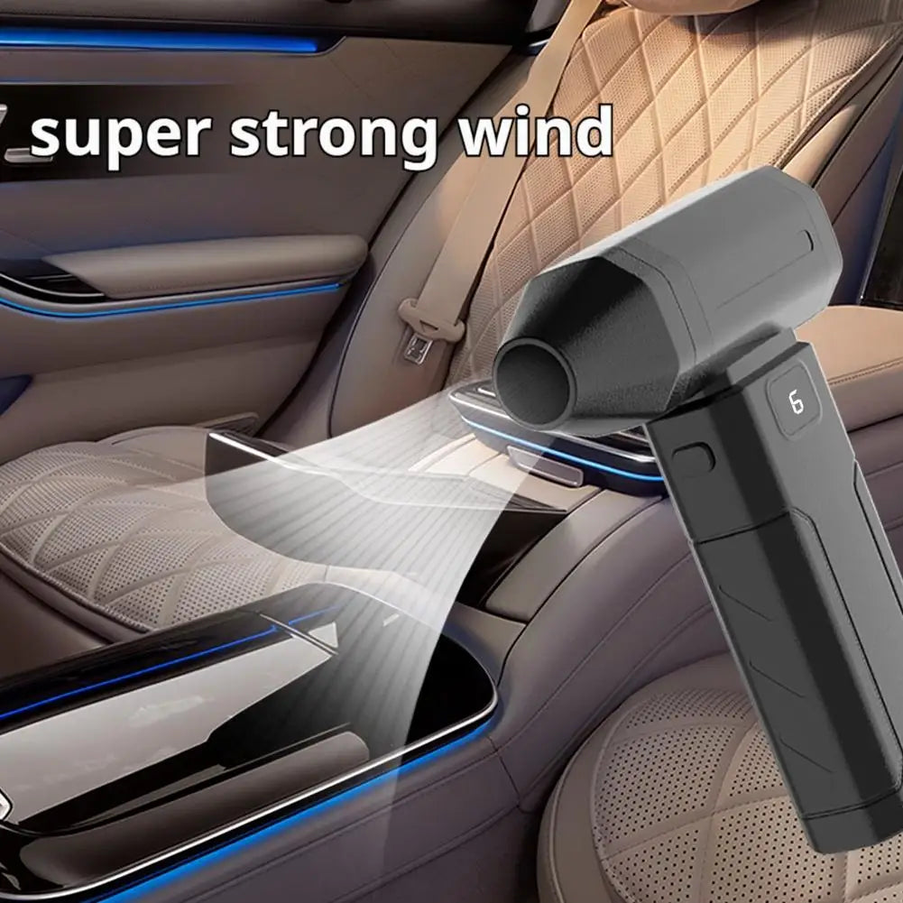 Portable Turbo Air Blower 150,000 RPM | Cordless Electric Air Duster for Car, PC & Home