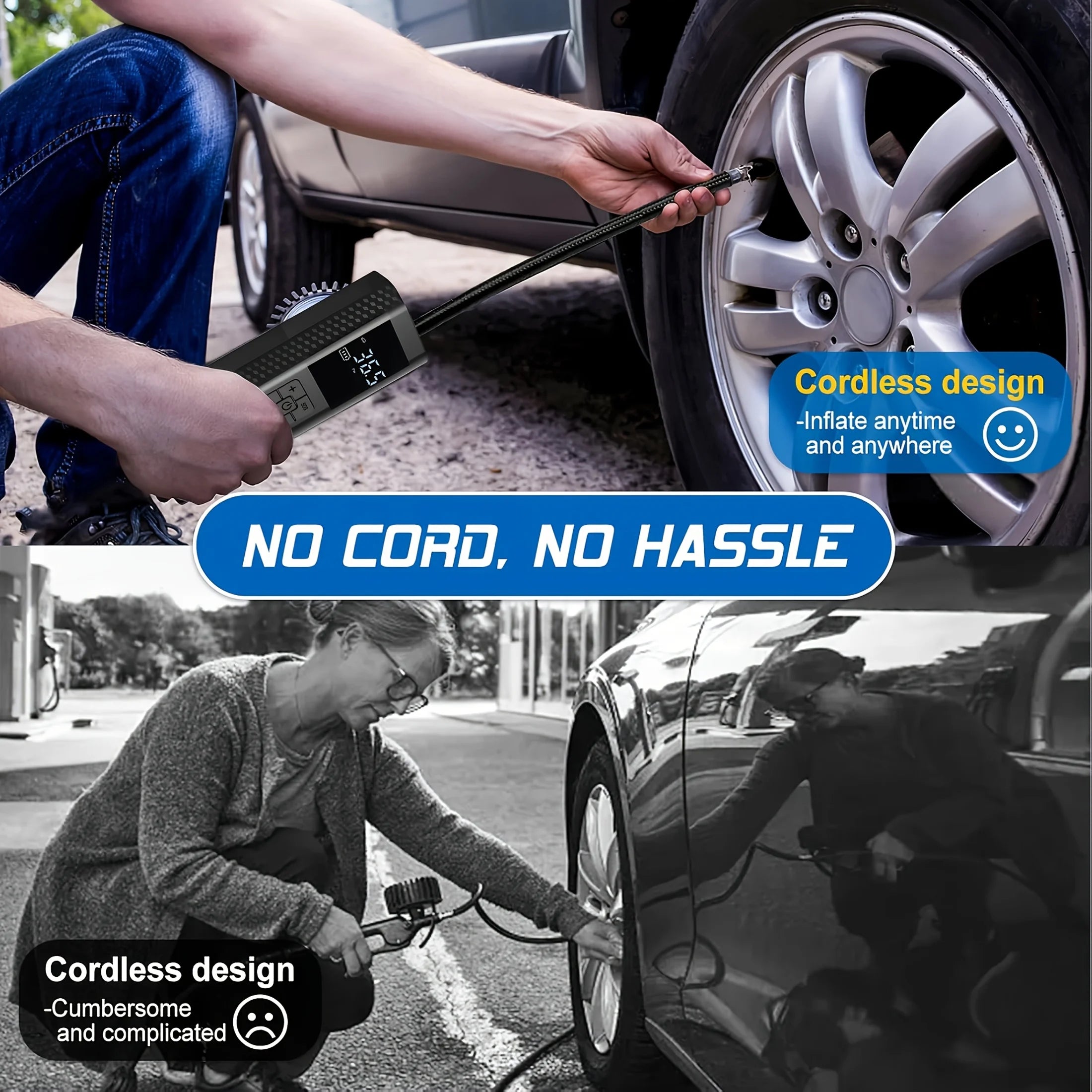 Portable 150 PSI Wireless Tire Inflator | Digital Air Pump