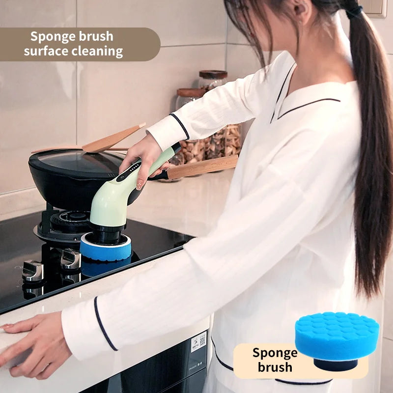 9-in-1 Electric Spin Scrubber